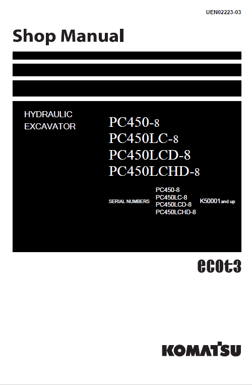 download Komatsu PC450 6K PC450LC 6K able workshop manual