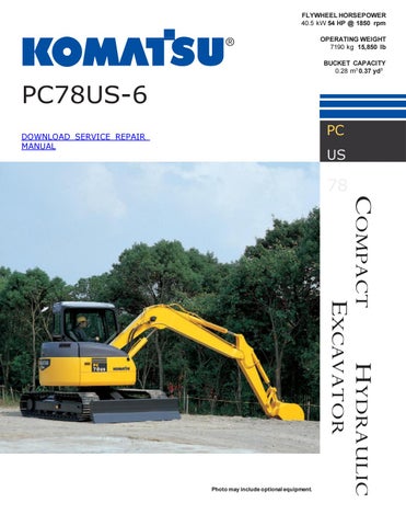 download Komatsu PC78US 6. 2 manuals able workshop manual