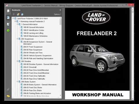 download Land Rover Freelander Manual workshop manual