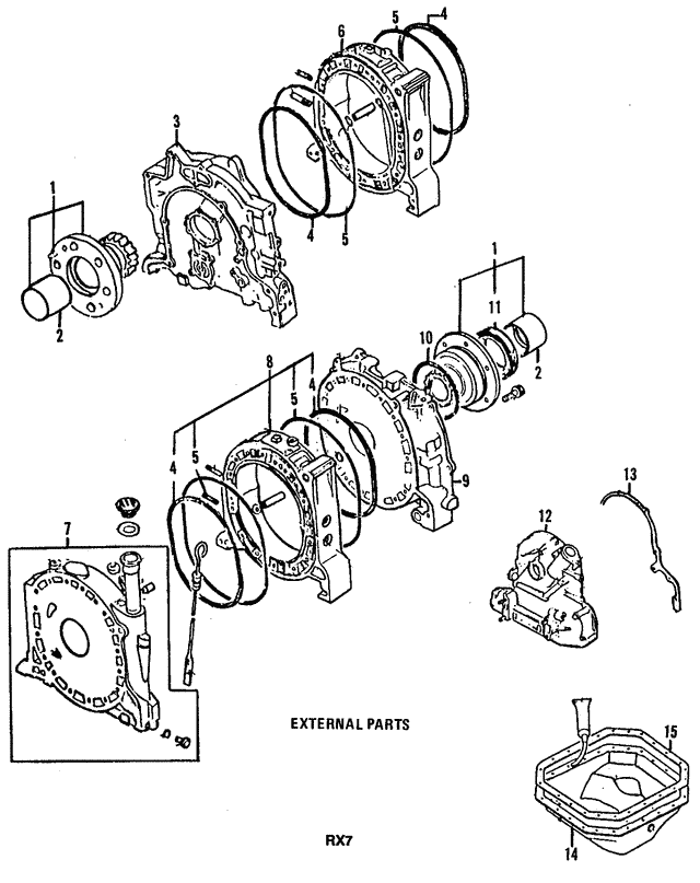 download MAZDA RX7 Parts workshop manual