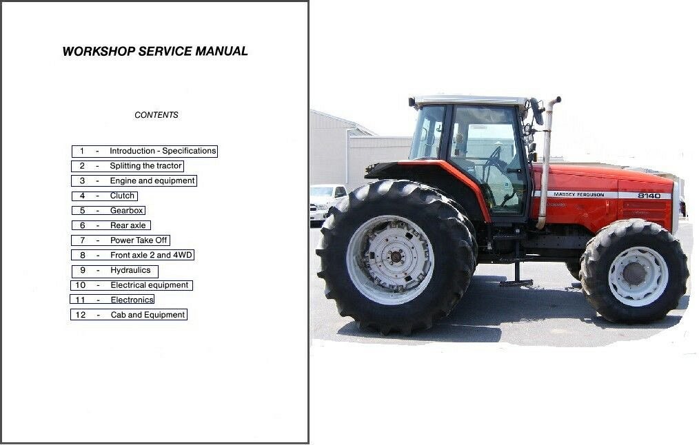 download Massey Ferguson 8100 tractor workshop manual