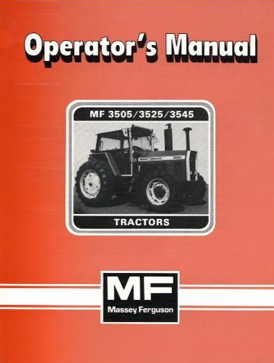 download Massey Ferguson MF3505 MF3525 MF3545 tractor workshop manual