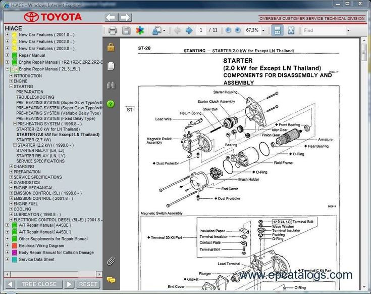 download Toyota 5L E engine manual workshop manual