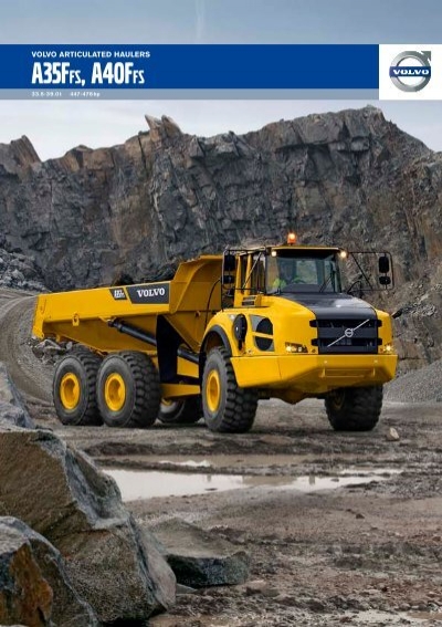 download VOLVO A40FFS Articulated Dump Truck able workshop manual