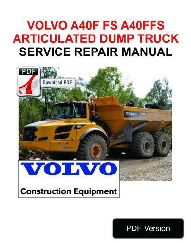 download VOLVO A40FFS Articulated Dump Truck able workshop manual