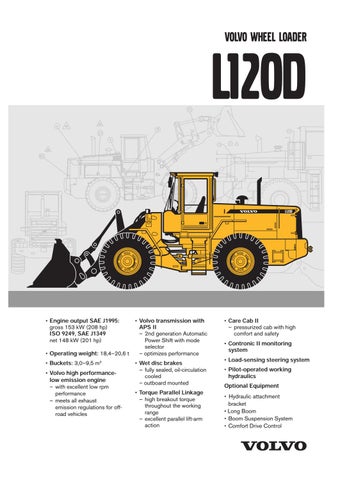 download VOLVO L70E Wheel Loader able workshop manual