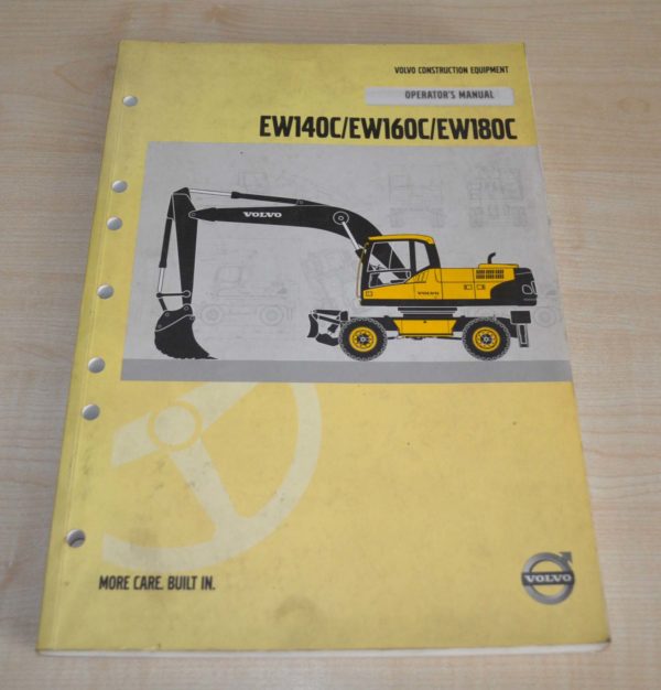 download Volvo EW140C Wheeled Excavator able workshop manual