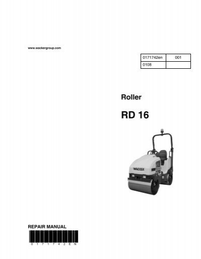 download Wacker Roller RD11 Servcie able workshop manual