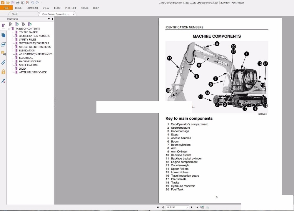 download of 2 files Case CX290B Crawler Excavator s Instruction workshop manual